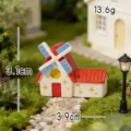 Adorno de resina de casa de molino de viento para decoracion de escritorio, 3.1x3.9cm - Molino de Viento