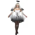 Costume Halloween Ange Noir Femme Gradient Blanc Noir Tenue Avec Ailes Taille S-3XL - S / Ensemble / Dégradé Noir et Blanc