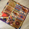 Vintage retro olieverf patchwork katoenen vierkante sjaal haarband nekdoek chic - Boheemse Vierkante Sjaal