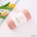 Sciarpa plissettata tinta unita in rayon, hijab o scialle lungo traspirante color tè rosa. - Tè alla Rosa