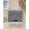 Korean style solid color sweet lace knit scarf autumn winter warm cozy fashion wrap - Gray