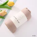 Foulard piegato in cotone monocolore donna scialle lungo elegante tonalità nude chic - nudo