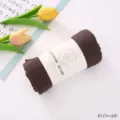 Sciarpa tinta unita in cotone foulard hijab scialle, morbido traspirante lungo marrone. - Cioccolato