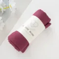 Sciarpa lunga stropicciata in cotone tinta unita traspirante scialle da donna quotidiano. - Rosso Porpora Scuro