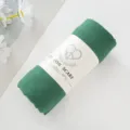 Sciarpa stropicciata in cotone verde leggero traspirante hijab casual foulard donna - Verde