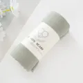 Sciarpa lunga tinta unita in cotone con rughe fini foulard donna scialle traspirante - Verde chiaro