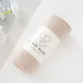 Sciarpa copricapo tinta unita in cotone stropicciato beige variante traspirante moda - Beige chiaro