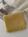 Stile coreano tinta unita morbido autunno inverno caldo sciarpa misto lana casual coppia spesso - Curcuma