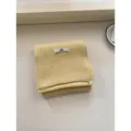Solid color knitted winter scarf for women, soft warm neck warmer for cold weather daily wear. - Yellow Scarf
