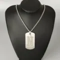 Stainless steel letter N pendant necklace hip hop street style jewelry for men and women - Letter N