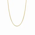 Gedetailleerd uitzicht van gouden ronde slangketting, 2mm titanium stalen ketting voor dames. - Ronde Slangenketting / 2mm 45cm / Goud