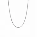 Zilveren slangketting 2mm breed minimalistische titanium stalen ketting voor dames en heren - Ronde Slangenketting / 2mm 45cm / Zilver