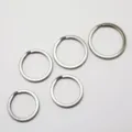 Stainless steel key rings flat split rings round metal keyholders for DIY crafts hardware parts - Outer Diameter 30mm
