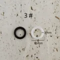 Zirconia ceramic jump ring O-ring DIY jewelry accessories size 15mm detail 3# - White