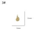 Pendentif coquillage style océan en acier inoxydable accessoire bijoux DIY collier. - Conque (3#) / Or