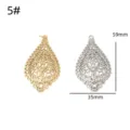 Ciondolo filigrana vuoto vintage goccia DIY creazione gioielli collana orecchini accessori - Stile 5