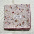 Koreaanse retro katoenen vierkante doek met bloemen, pastorale stijl detail van de sjaal. - 4#