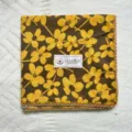 Korean vintage floral cotton square scarf, literary pastoral style neckerchief or hair band. - 12#