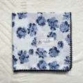 Korean style retro floral cotton handkerchief, pastoral small square scarf for women. - 15#