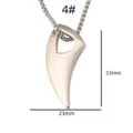 Roestvrij staal punk klauw hanger ketting, stoere hip hop sieraden voor mannen detail. - 4# Klauw Hanger / Alleen Hanger (Geen Ketting)