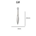 Stainless steel dagger pendant DIY jewelry accessory retro charm measuring 25mm by 4mm. - Sword Shape Pendant (6#)