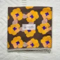 Korean vintage cotton floral small square scarf pastoral style retro handkerchief headband - 20#