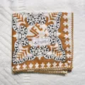 Vintage cotton floral handkerchief small scarf pastoral literary style neckerchief hair band. - 44#