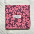 Retro floral cotton square scarf with delicate lace border for women spring autumn fashion. - Code 46
