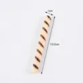 PVC simulation chocolate wafer stick fake food model for DIY pretend play food accessory - Threaded Chocolate Bar / Beige