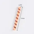 PVC simulated chocolate wafer stick model fake food dessert DIY toy accessory 10.5cm - Threaded Chocolate Bar / Orange