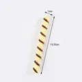 PVC simulation chocolate wafer roll fake food dessert model DIY toy accessory 10.5cm - Threaded Chocolate Bar / Yellow