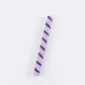 PVC simulation chocolate stick model, purple wafer roll variant for DIY toys and design. - Threaded Chocolate Bar / Purple