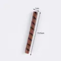 PVC simulation chocolate wafer roll model for DIY dessert dollhouse toy accessory - Threaded Chocolate Bar / Coffee