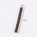 PVC simulated chocolate stick model fake food dessert cake roll toy accessory brown 10.5cm - Threaded Chocolate Bar / Dark Coffee