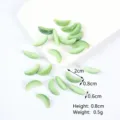 Miniature simulation cantaloupe slices, resin fake fruit cabochons for DIY crafts and toys. - 2cm Miniature Hami Melon Slices