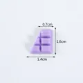 Mini simulated half chocolate model PVC DIY miniature food sweet dessert accessory decoration - Purple