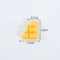 Mini imitation half chocolate PVC food model DIY dessert accessory miniature cute charm - Yellow