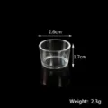 Mini transparent plastic pudding cup model, miniature dessert container DIY toy accessory. - Pudding Cup / 2.6cm