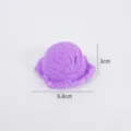 PVC simulation ice cream ball model fake play food dessert prop miniature decor accessory - Purple