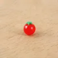 Miniature artificial tomato simulation food model DIY dollhouse kitchen toy props decoration. - Miniature Red Tomato / 0.7cm (1 Piece) / Red