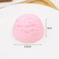 Pink simulation ice cream ball model, fake sundae cone prop for photography, 6.5cm size - Pink