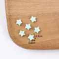 Mini simulation star candy PVC charms, cute five-pointed star DIY accessories for crafts. - Light Green