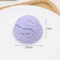 Purple fake ice cream ball model 6.5cm simulation dessert photography props display prop. - Purple