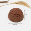 Simulatie chocolade ijsbol model foto accessoire 6.5cm realistisch nep dessert. - Lichtkoffie