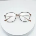 Stylish TR90 multi-sided anti-blue light glasses frame for men and women daily wear. - Oolong Tea