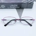 Small frame women's business memory titanium full frame optical glasses frame, elegant purple. - Purple / Plain