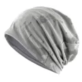 Bonnet slouchy en mesh respirant léger pour sport extérieur d'été, séchage rapide gris clair. - Taille unique / Gris clair