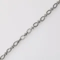 Edelstahl ovale verdrehte O-Kette Schmuckkomponente, 4.3mm Kettenbreite Detailansicht. - 1# Kettenbreite 4.3mm Pro Meter