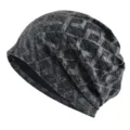 Bonnet léger respirant homme femme été casquette course doux foulard décontracté bonnet de nuit - Taille unique - élastique / Gris foncé