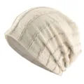 Bonnet slouchy en maille filet japonaise femme printemps ete respirant leger style retro casual - Taille unique / Beige